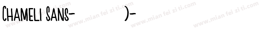 Chameli Sans-普通西方)字体转换